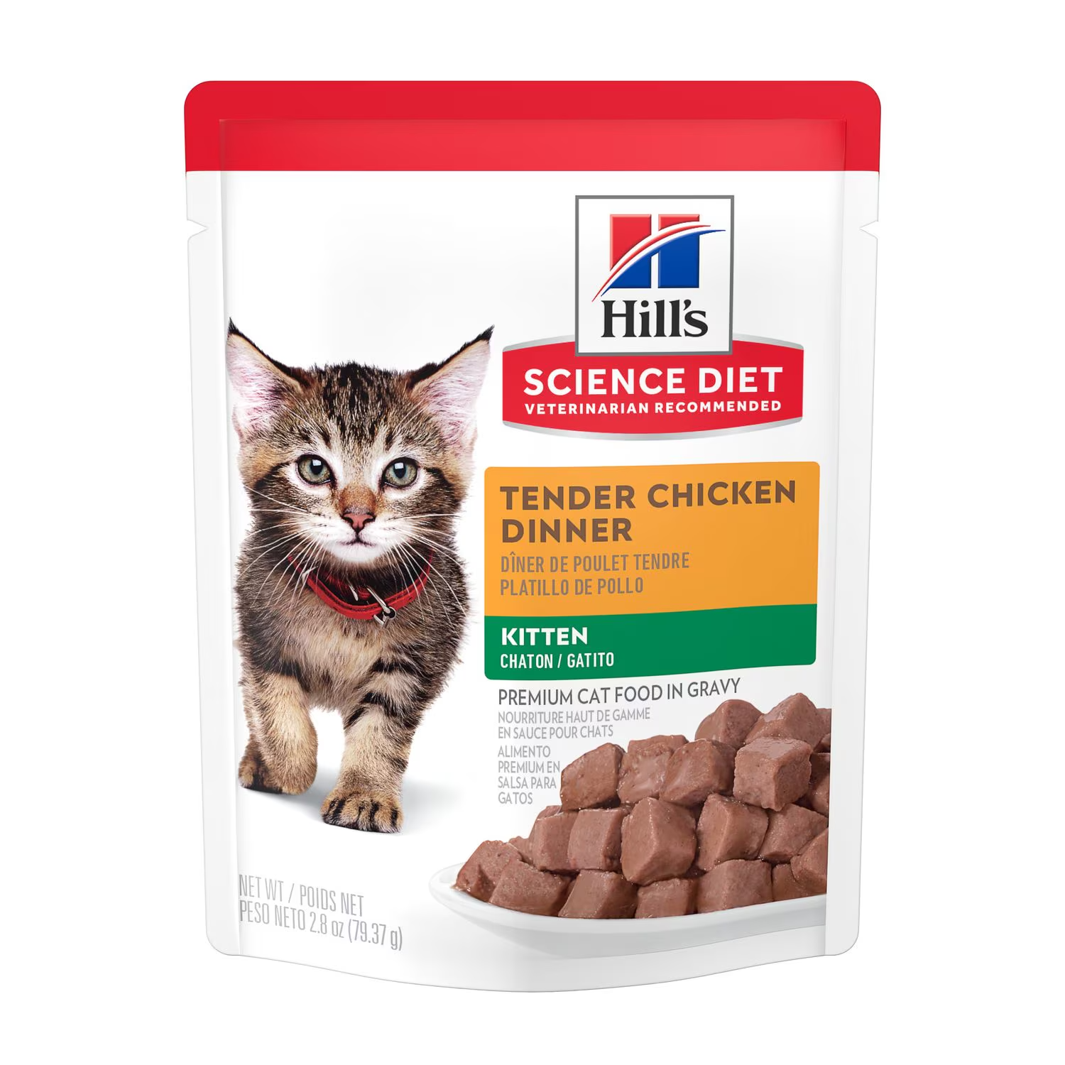 Alimento Húmedo Hills Pouch para Gatitos Sabor Pollo - 12 Pack Alimento Húmedo Hills Pouch para Gatitos Sabor Pollo - 12 Pack